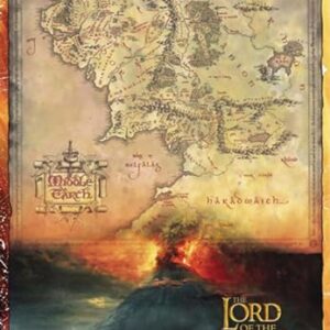 The Lord of the Rings Kaart Poster - 68cm x 98 cm