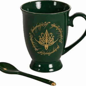 LORD mok groen in de Tolkien winkel voor thee